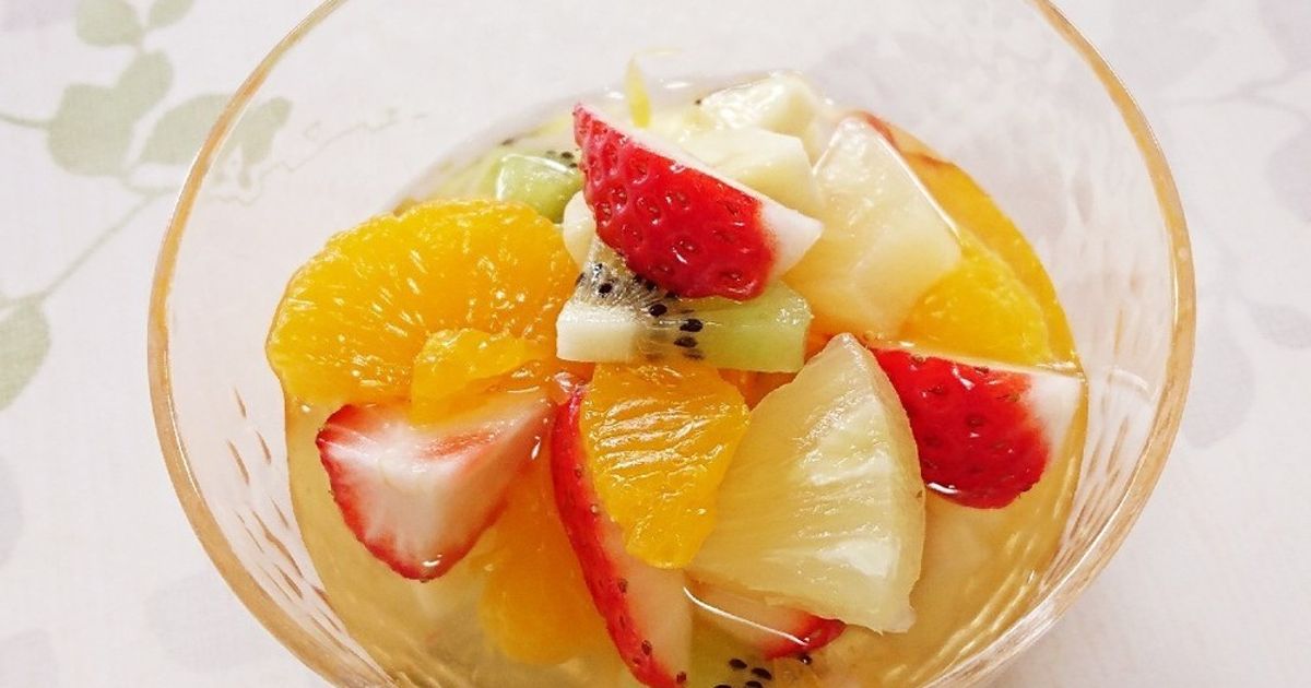 フルーツポンチ 娘が大好きなフルーツポンチ風デザート♪ by めいめい 【クックパッド