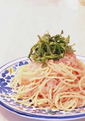 あっさりめの明太子スパゲッティ-レシピのメイン写真