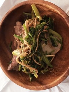 せりのからし酢醤油炒め-レシピのメイン写真