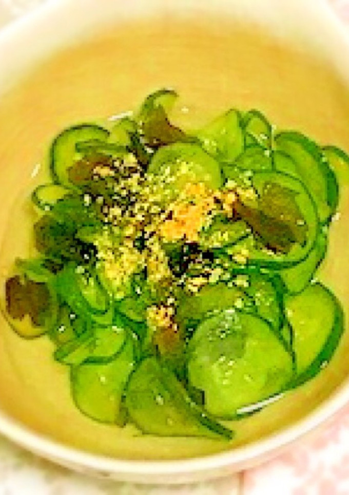 ♡ きゅうりとわかめの酢の物 ♡-レシピのメイン写真