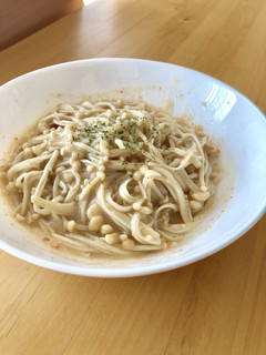 レンチンでラクラク♡えのきdeパスタ♡-レシピのメイン写真