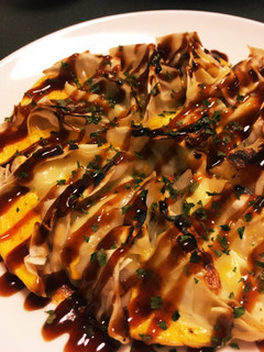 餃子スパニッシュオムレツ風お好み焼き風-レシピのメイン写真