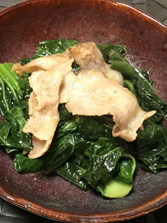 豚肉とターツァイの生姜炒め-レシピのメイン写真