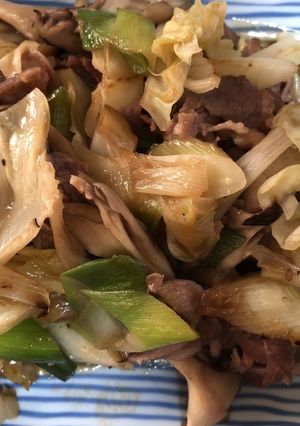 ラムと野菜の甘辛炒め-レシピのメイン写真