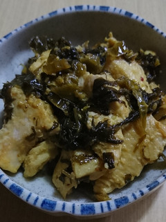 簡単☆鶏胸肉の高菜炒め-レシピのメイン写真