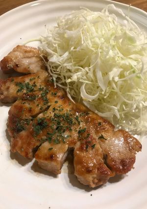 食欲そそるガーリック醤油のトンテキ-レシピのメイン写真