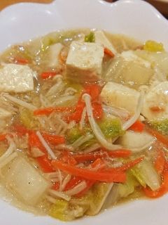 白菜とシーチキンの中華餡掛け豆腐入り-レシピのメイン写真