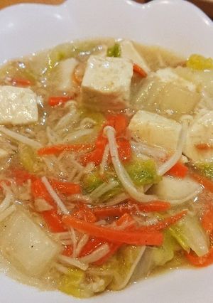 白菜とシーチキンの中華餡掛け豆腐入り-レシピのメイン写真