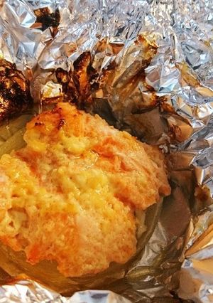 鮭のホイル焼き【味噌マヨ】-レシピのメイン写真