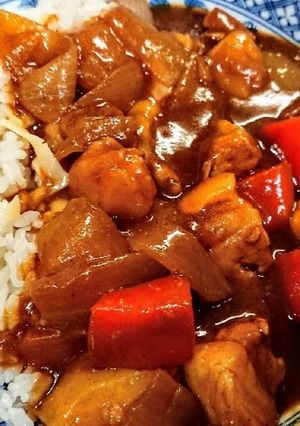 簡単☆ポークカレー　チーズ　根菜入り-レシピのメイン写真