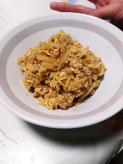 切り干し大根と鶏ひき肉の卵とじ-レシピのメイン写真