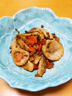 四方竹と合挽き肉の炒め煮-レシピのメイン写真