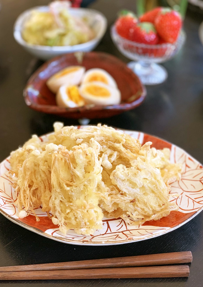 サクサクッ！えのき茸の天ぷら-レシピのメイン写真