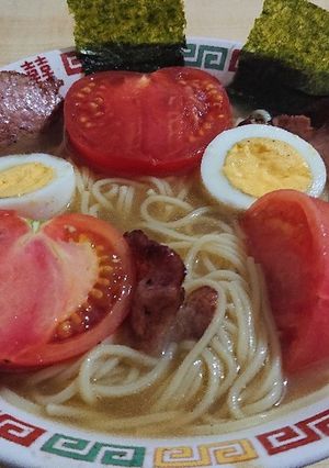 こってり豚骨トマトラーメン-レシピのメイン写真