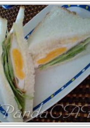 うちの定番 朝ごはん✿ハム玉チーサンド♪-レシピのメイン写真