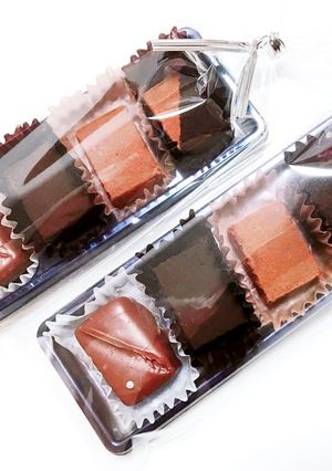 お花見にも♪簡単 超本格的トロ生チョコ-レシピのメイン写真