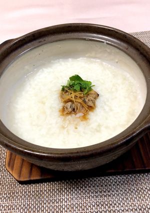 シジミ粥 シジミの醤油漬けを添えて-レシピのメイン写真