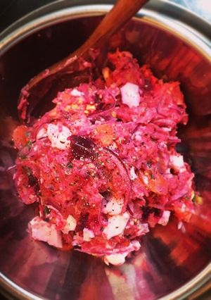 ビーツとキタアカリのポテトサラダ♡-レシピのメイン写真