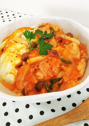 親子丼風☆簡単のっけオム丼＊-レシピのメイン写真