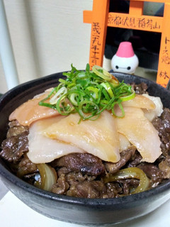 後妻丼!ビントロマグロ牛すき煮丼♪-レシピのメイン写真