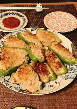 ピーマンの肉詰め-レシピのメイン写真