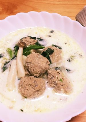 チーズが決め手・*☆肉団子のミルクスープ-レシピのメイン写真