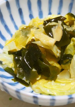 キャベツとワカメのナムル♪とまらない味♪-レシピのメイン写真