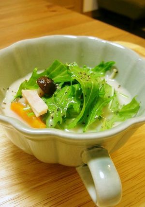 水菜のサラダスープ-レシピのメイン写真