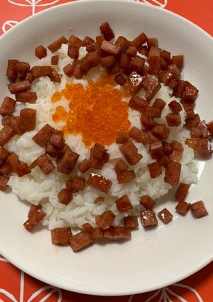 いくらスパム丼-レシピのメイン写真