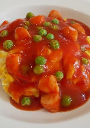 オムライス中華風、、別名天津飯(笑)-レシピのメイン写真