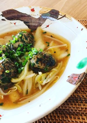 ニラ団子とろみ煮-レシピのメイン写真