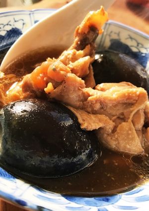 圧力鍋で簡単！ピータンと鶏肉のサッパリ煮-レシピのメイン写真