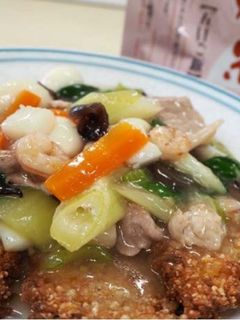 アルファ化米で作るおこげの中華あんかけ-レシピのメイン写真