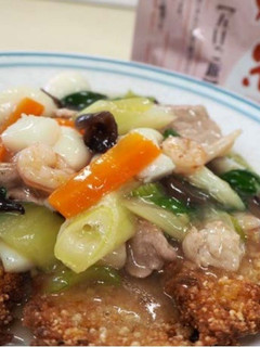 アルファ化米で作るおこげの中華あんかけ-レシピのメイン写真