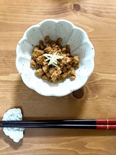 生姜が香る鶏そぼろ-レシピのメイン写真