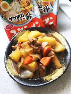 ラーメンスープでお変わり肉じゃが-レシピのメイン写真