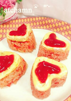 レンジで可愛い♪オムライス-レシピのメイン写真