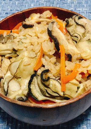 牡蠣と椎茸の炊き込みご飯-レシピのメイン写真