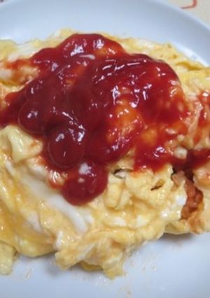 オムライス ピーマン入り-レシピのメイン写真