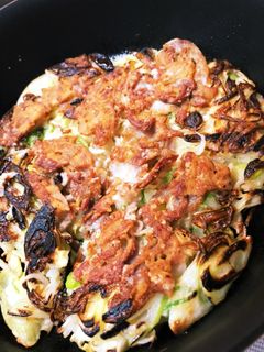 豚バラともやしとネギでお好み焼き風-レシピのメイン写真