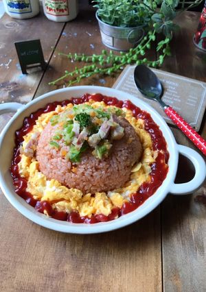 混ぜて完成！変わりオムライス♡-レシピのメイン写真