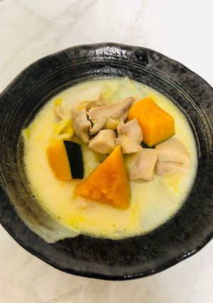 白菜とかぼちゃの簡単ミルク煮-レシピのメイン写真