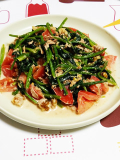 ほうれん草とトマトの炒めサラダ-レシピのメイン写真