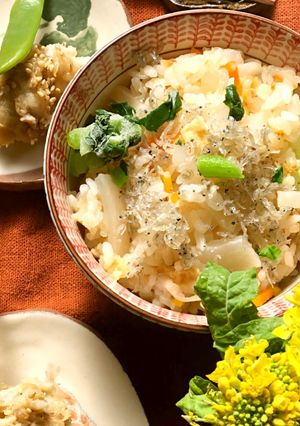 炊飯器de大根たっぷり大根めし-レシピのメイン写真