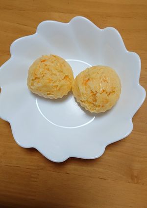 離乳食後期～完了期 にんじん蒸しパン-レシピのメイン写真