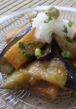 茄子の揚げ浸し(わさび風味)-レシピのメイン写真