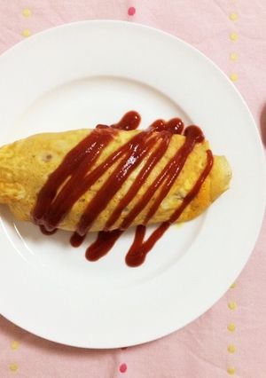 炊飯器ケチャップライスでオムライス-レシピのメイン写真