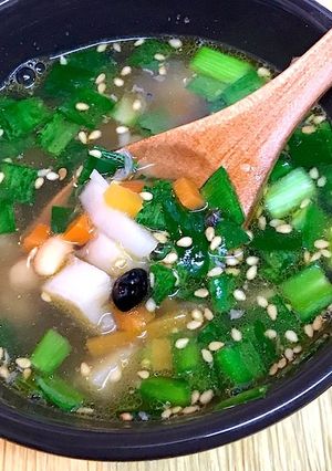 鯖と雑穀と根菜のスープ-レシピのメイン写真