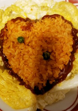 包めないなら乗せちゃおうオムライス-レシピのメイン写真
