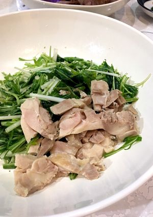 水菜と鶏肉のサラダ-レシピのメイン写真